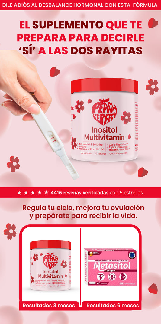 Inositol| Recupera tu equilibrio hormonal y mejora tu fertilidad de forma natural.